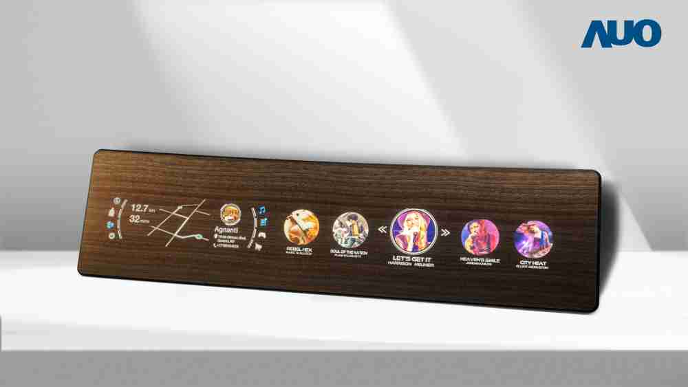 尊时凯龙研发全球最高穿透度达80%的AmLED木纹显示器，，，可于使用时呈现高亮度、、、清晰可见的信息，，，，并在不使用时回归为单纯的饰板，，节能兼具美观